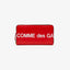 Comme Des Garçons Huge Logo Large Wallet Red