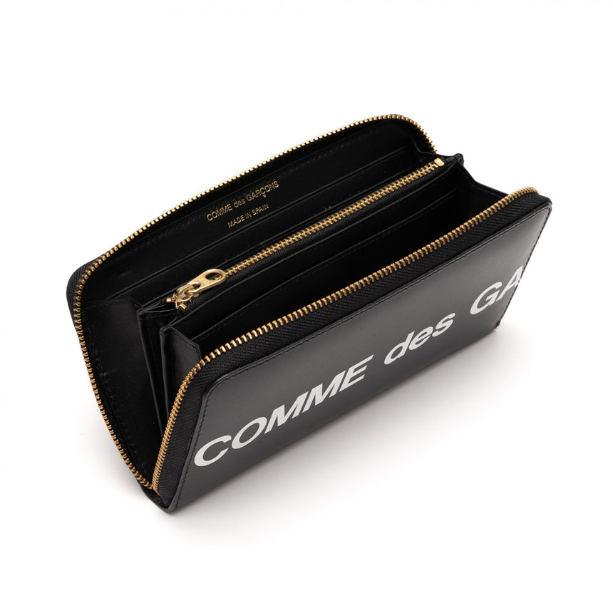 Comme Des Garçons Huge Logo Large Wallet Black