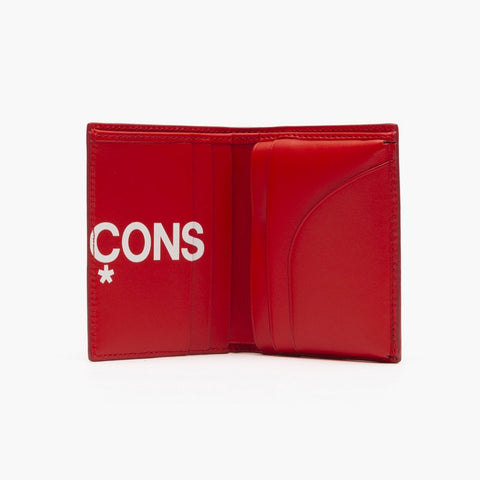 Comme Des Garçons Huge Logo Wallet Red