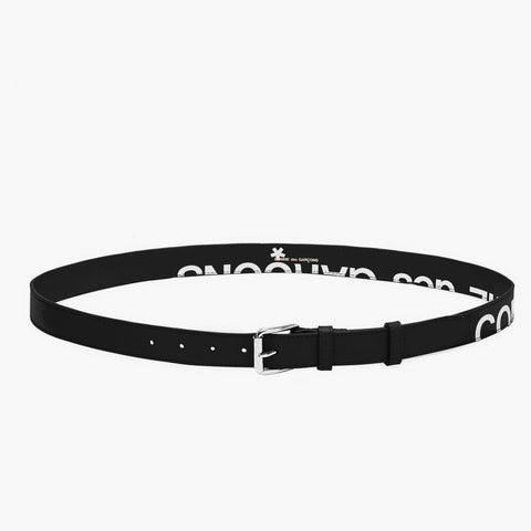 Comme Des Garçons Huge Logo Belt Black