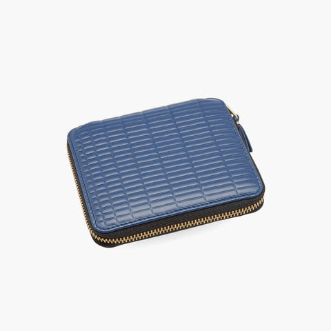 Comme Des Garçons All Around Zip Wallet Blue