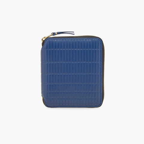 Comme Des Garçons All Around Zip Wallet Blue