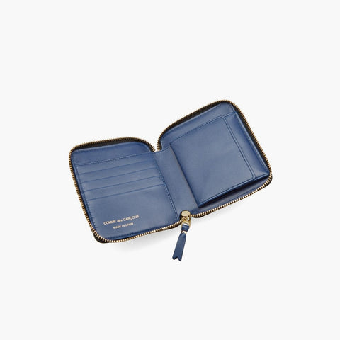 Comme Des Garçons All Around Zip Wallet Blue