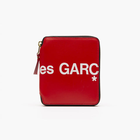 Comme Des Garçons Huge Logo Wallet Red