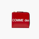 Comme des Garçons Wallets Huge Logo Wallet Red