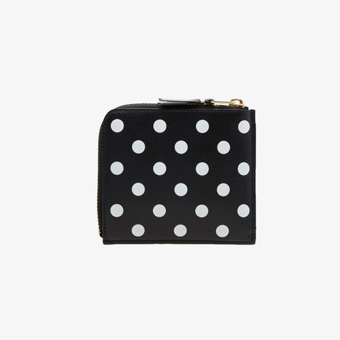 Comme Des Garçons Dots Printed Leather Polka Dot Wallet