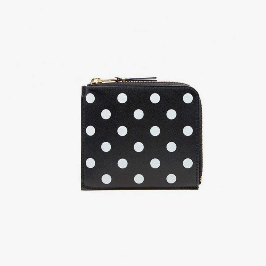 Comme Des Garçons Dots Printed Leather Polka Dot Wallet