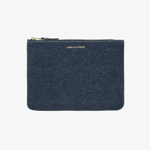 Comme Des Garçons Denim Wallet Blue