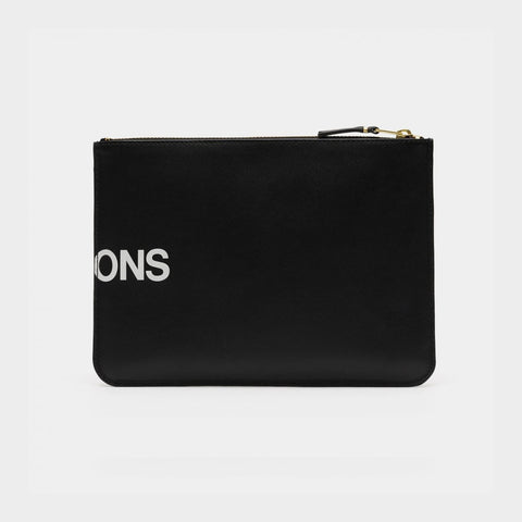 Comme Des Garçons Huge Logo Wallet Black