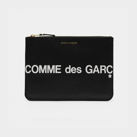 Comme Des Garçons Huge Logo Wallet Black