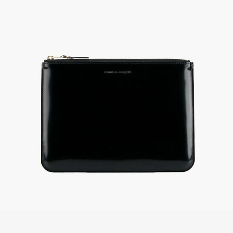 Comme Des Garçons Classic Wallet Black Gold Pouch