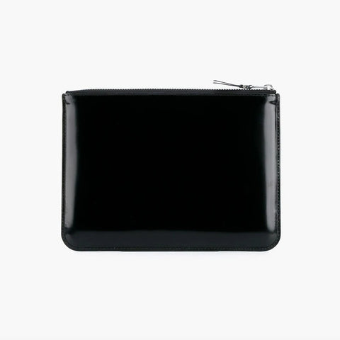 Comme Des Garçons Classic Wallet Black Silver Pouch