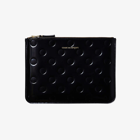 Comme Des Garçons Embossed Polka Dot Wallet