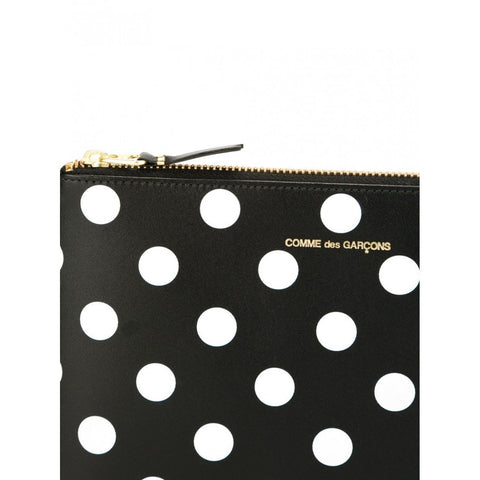 Comme Des Garçons Polka Dot Zipped Wallet