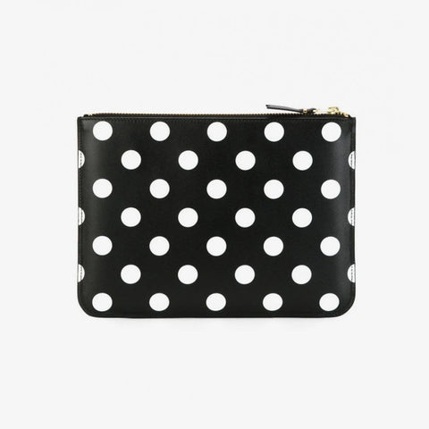 Comme Des Garçons Polka Dot Zipped Wallet