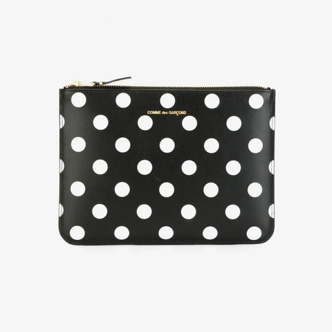 Comme Des Garçons Polka Dot Zipped Wallet