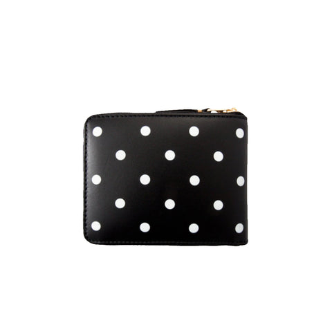 Comme Des Garçons Dots Printed Leather Polka Dot Wallet