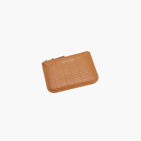 Comme Des Garçons Top Zipped Wallet Beige