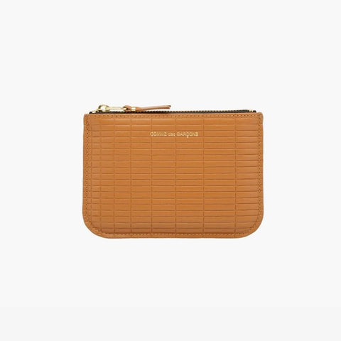 Comme Des Garçons Top Zipped Wallet Beige