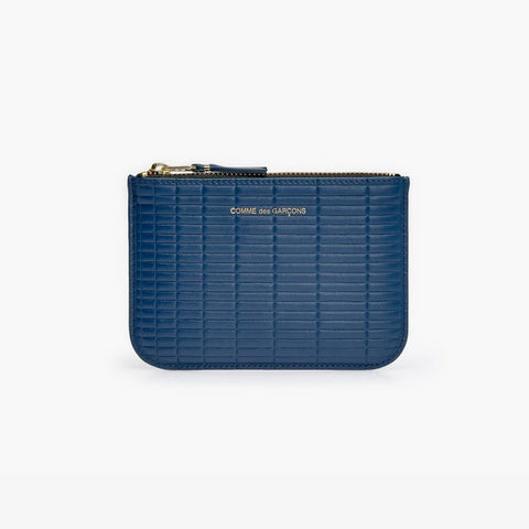 Comme Des Garçons Top Zipped Wallet Blue