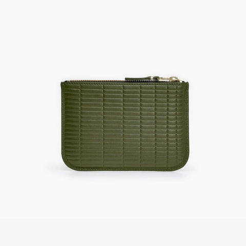 Comme Des Garçons Top Zipped Wallet Khaki