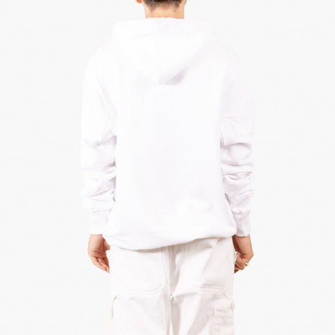 Silhouette Breakout Logo Hoody White