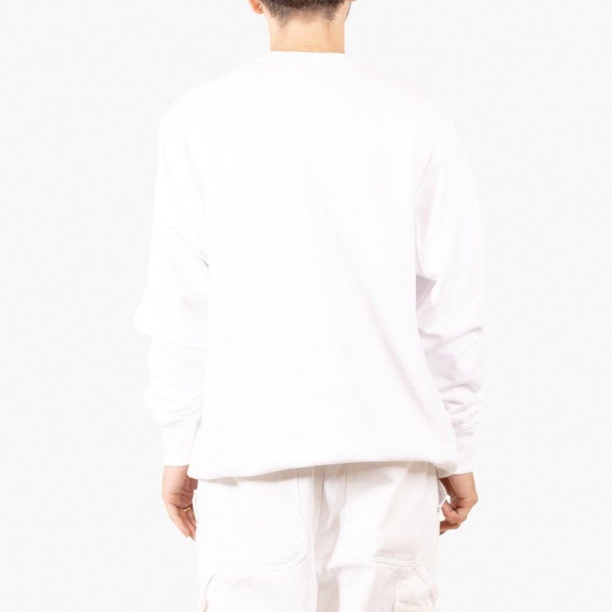 Silhouette Breakout Logo Sweater White