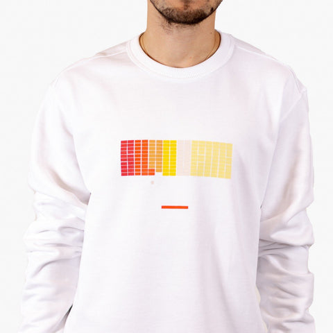 Silhouette Breakout Logo Sweater White