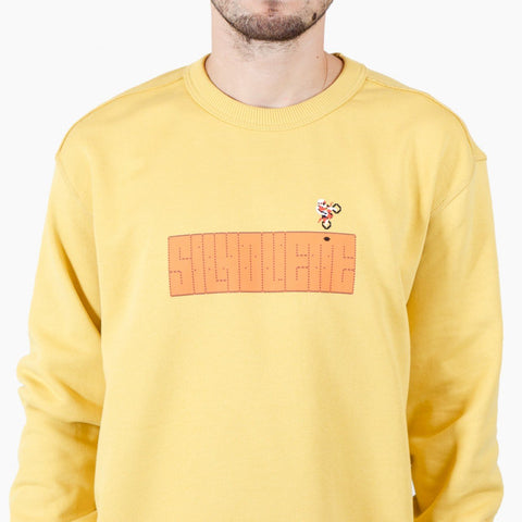 Silhouette Excitebike Logo Sweater Road Yellow