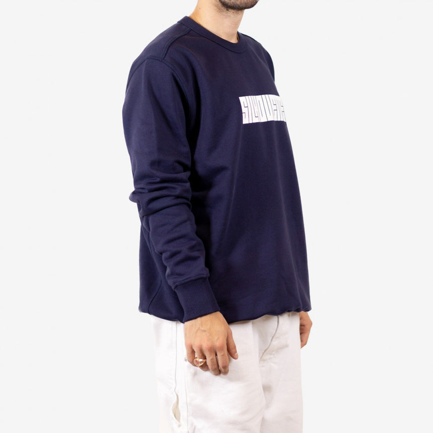 Silhouette Classic Logo Sweater Navy Blue