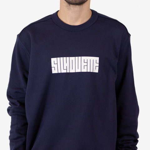 Silhouette Classic Logo Sweater Navy Blue