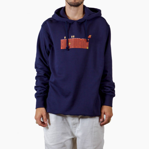 Silhouette Mario Logo Hoody Navy