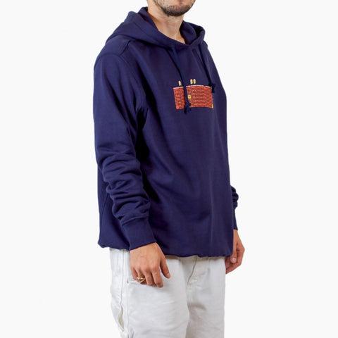 Silhouette Mario Logo Hoody Navy