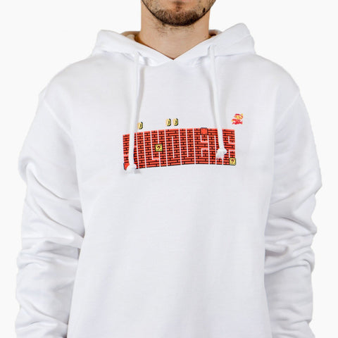 Silhouette Mario Logo Hoody White