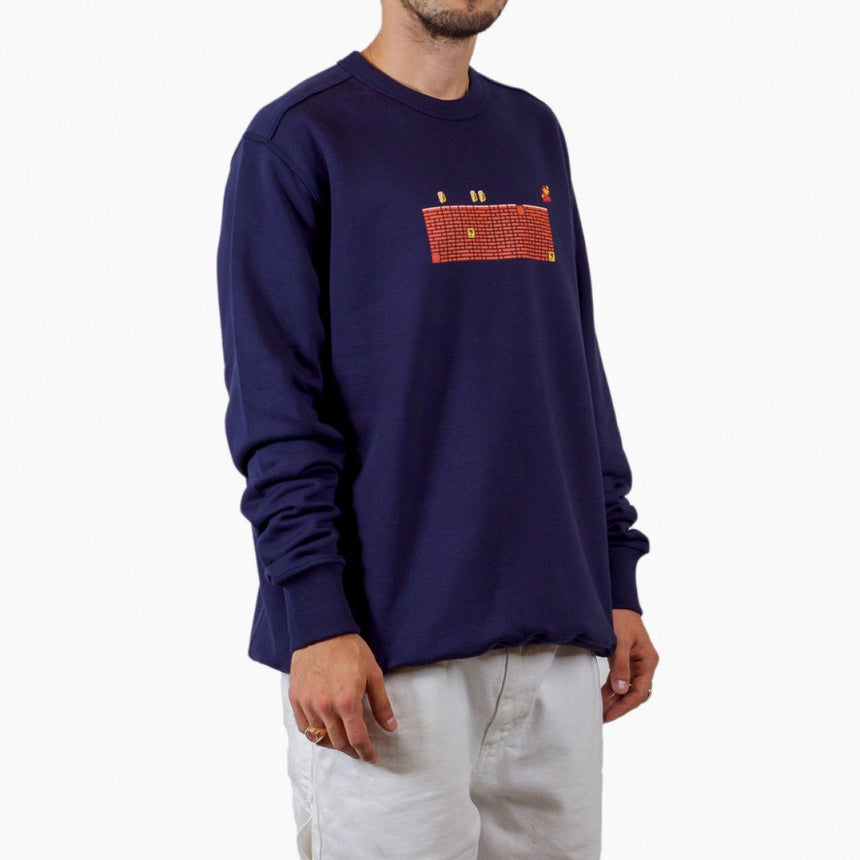 Silhouette Mario Logo Sweater Navy