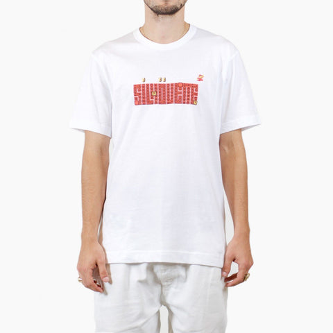 Silhouette Mario Logo T-Shirt White