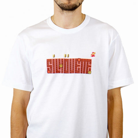 Silhouette Mario Logo T-Shirt White