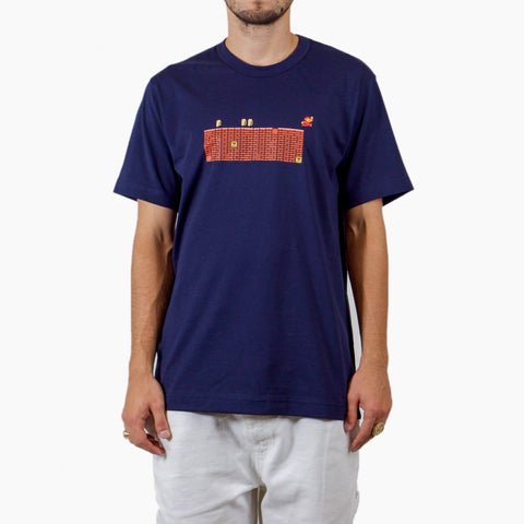 Silhouette Mario Logo T-Shirt Navy