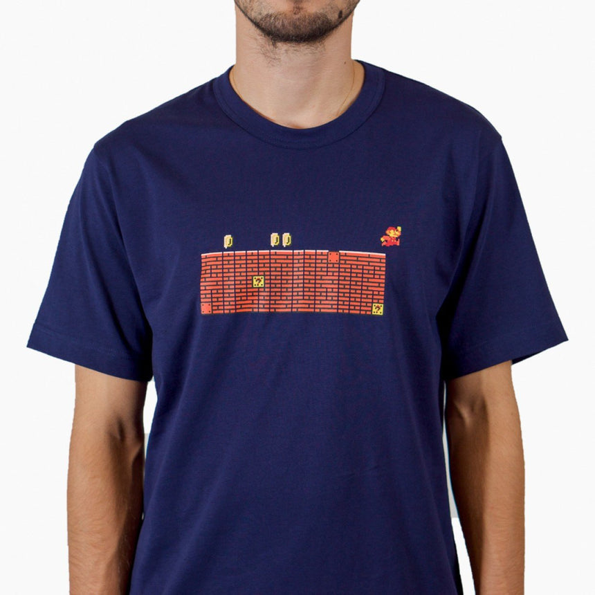 Silhouette Mario Logo T-Shirt Navy