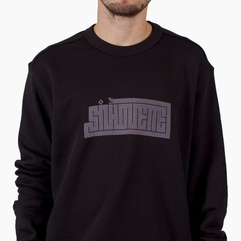 Silhouette Snake Logo Sweater Black