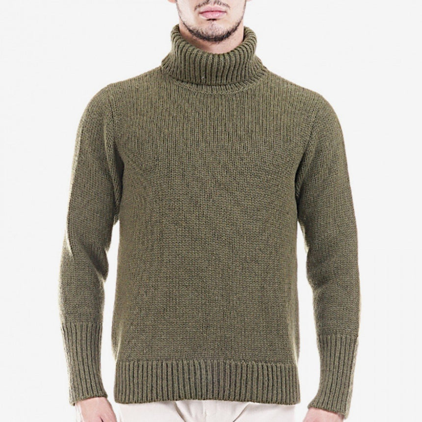 The Inoue Brothers Turtle Neck Sweater Olive