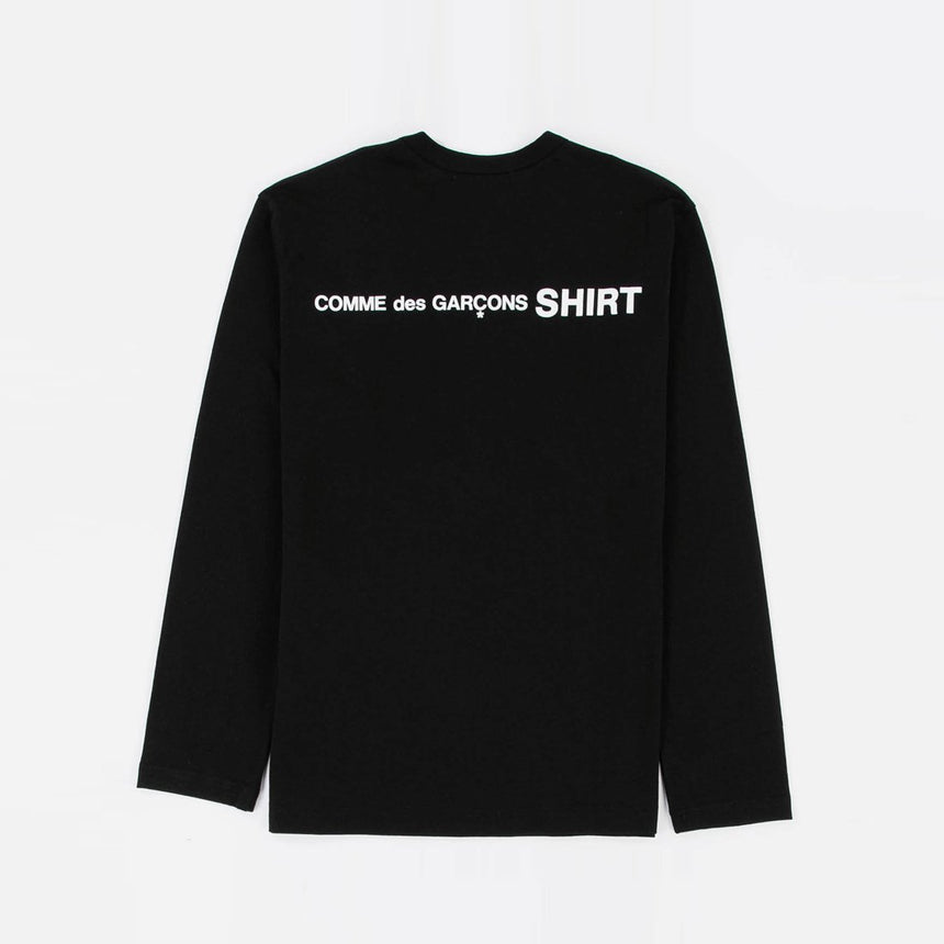 Comme des Garçons SHIRT Longsleeve Logo Print T-Shirt Black
