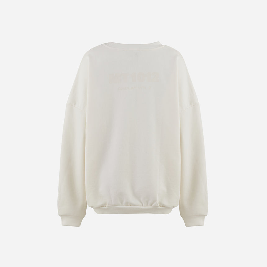 MT1012 Oversize Wool Sweater SS01 Ecru
