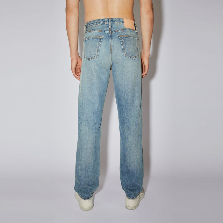 Acne Studios 1996 Watermark Straight Fit Jeans Mid Blue