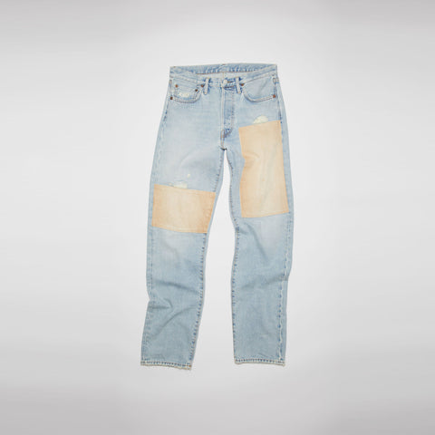 Acne Studios 1996 Framed Blue Straight Fit Jeans Light Blue