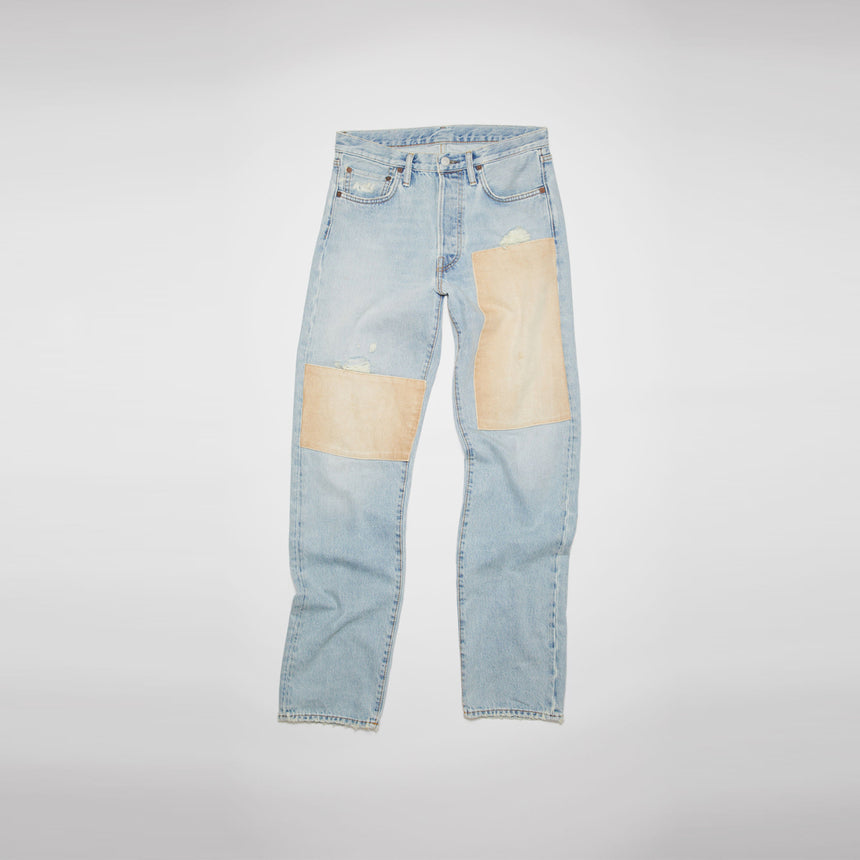 Acne Studios 1996 Framed Blue Straight Fit Jeans Light Blue