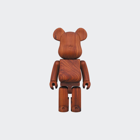 Bearbrick X Karimoku Paorosa 400% Wood