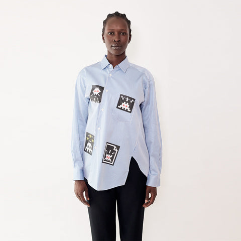 Comme Des Garcons Shirt Woven Shirt Graphics