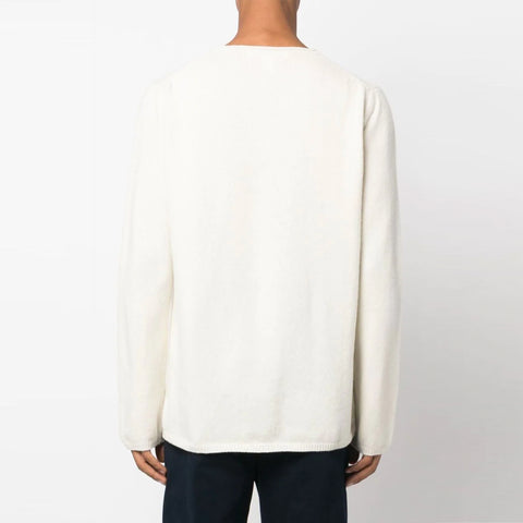 Comme des Garcons SHIRT Space Invaders Graphic Knit Jumper Off White