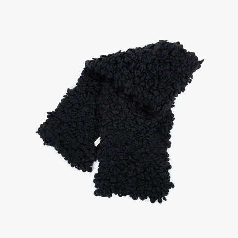 Dries Van Noten Neda Merino Blend Scarf Black